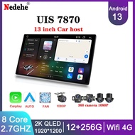 13 inch FYT 7870 Universal Android 13 Player Car Radio Carplay Auto 2K QLED Screen 4G Wifi GPS 360 c