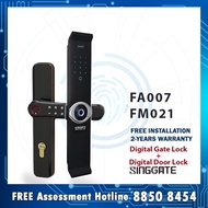SINGGATE Digital Door Lock FA007+ FM021 Digital Gate Lock Bundle set
