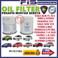 FIS Oil Filter Proton PC121102 Gen2 Saga BLM FLX Waja Wira Persona Exora Iswara Iriz Preve Penapis M