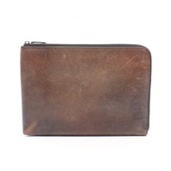 【二手】 Berluti Second Bag Clutch Bag Nino GM Calligraphy ブラウン Leather Clutch Bag Men's Used B