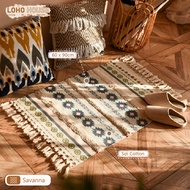 Thảm trải sàn LOHO HOUSE | Thảm vintage tua rua thủ công phong cách Bắc Âu