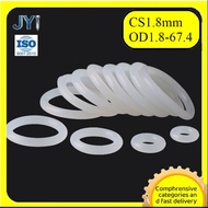 O-ring gasket CS1.8mm*ID1.8-67.4mm white silicone food grade seal waterproof elastic gasket【SZ-JY888