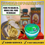 NEW ARRIVAL Padre Pio Bundle of Saint   Padre Pio Fountain of Gods Healing Medallion Necklace Stylis