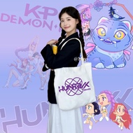 KPop Demon Hunters Huntrix Print  Canvas Tote Bag Canvas Bag Huntrix Mira Rumi Zoey Beg Tote Kanvas 