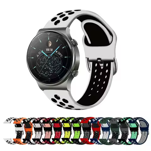 22mm Strap For Huawei GT 2 Pro Silicone Watchband Bracelet Band Wristband For Huawei GT 2 46mm/GT 3 