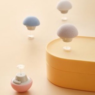 無針蘑菇被子固定器 塑料 安全 床單固定器自帶一鍵解鎖-淺粉蘑菇扣（含布針） 均碼