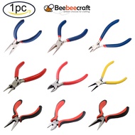 BeeBeecraft 1Pc Jewelry Pliers #50 Steel(High Carbon Steel) Jewelry Making Tool Side Cutting/Needle Nose/Wire Cutter/Short Chain Nose Pliers for Jewelry Repair Wire Wrapping