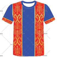 2024 Latest Summer Malaysian Ethnic PUA KUMBU MALE VICTORY JERSEY Quick Dry T-shirt