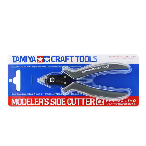 TAMIYA 74093 Modeler's Side Cutter α Model Pliers Grey Plastic Nippers Carbon Steel Cutting Nipper f
