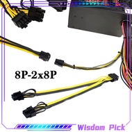 GPU PCIE Power Splitter Cable 8 Pin To Dual 8 (6+2) Pin Video Card GPU Power Supply Cable 20cm