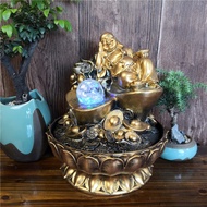 Feng Shui Ornaments Flowing Water Ornaments Maitreya Buddha Statues Flowing Water Fountain Ornaments Desktop Office Living Room Waterscape Ornaments Ornaments Zen Feng Shui Money Collection Feng Shui Ornaments Flowing Water Ornaments Good Luck Money Small