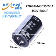 (1pcs)450V 680uF D30xL50mm 1.18x1.97in KN681M45035*50A Snap-In Aluminum Electrolytic Capacitor