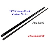 YFEN Carbon Break & Jump Cue Stik Brik Bola Lompat Professional Break Cue 13mm tip Carbon Fiber Shaf