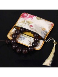 全新中式首飾拉鍊袋中式雙層錦緞袋首飾收藏袋禮盒包裝袋1pc