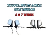 Side Mirror / Cermin Sisi Toyota Ipsum ACM21 01-10 Side Mirror / Door Mirror / Cermin Sisi 5 Wires &
