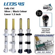 ESPADA CNC FRONT FORK LAY LOWER 1.5MM LC135 4S / LC135 55D / LC135 V1 TO V7 FORK SET FRONT ABSORBER / GOLD FD02