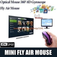 2.4G RF Wireless Optical Mouse 360 6D Gyroscope Fly Air Mouse with Nano USB Receiver for PC Android