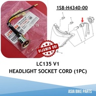 Yamaha Original LC135 V1 Headlight Socket Cord Assy / Soket Lampu Depan - 1S8-H4340-00