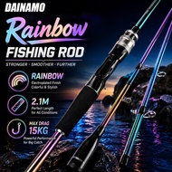 Dainamo Joran Spinning Elektroplating Pelangi  2.1M Proses Rod Casting 5-20LB / 8-30LB Fishing Rod