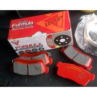 IMP Formula High Performance sport Brake Pads Front for Honda CRV 2000/ Civic ES9,EG4,ES1,ES2,EK4,EK5/ Civic EG4,ES2,EK4