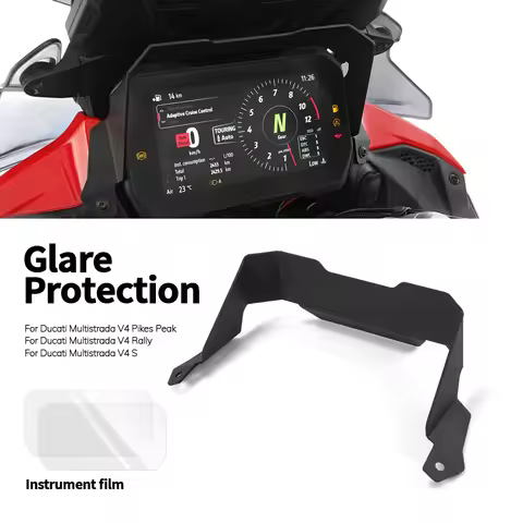 For Ducati Multistrada V4S Rally Pikes Peak 2021- Instrument Hat Sun Visor 6.5 in TFT Display Glare 