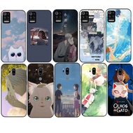 LG V50 ThinQ 5G V50S G8 ThinQ G7 ThinQ G8X ThinQ TPU Cover Soft Silicone Phone Case AM104 A Whisker Away Cartoon Anime Design