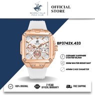 Beverly Hills Polo Club BHPC Jam Tangan Lelaki Men's Rubber Quartz Watch BP3742X