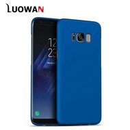 เคสป้องกัน LUOWAN สำหรับ Samsung Galaxy S8เคสโทรศัพท์แบบบาง [ป้องกันจากรอยขีดข่วน/ลื่น/ลายนิ้วมือ] พีซีผิวด้านแข็งเคสโทรศัพท์แบบเรียบง่ายสำหรับสีฟ้า Samsung Galaxy S8