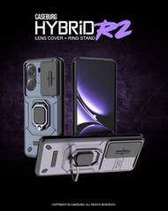紅米Redmi Turbo 4 / POCO X7 Pro CASEBURG Hybrid R2 鏡頭保護滑蓋 磁貼指環扣 座枱支架 四邊全包手機殼 手機套 6116A