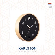 荷蘭Karlsson, 黑色Natural Cuckoo 木制布谷鳥掛鐘 (整點報時)