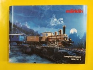 1996-97年 Marklin 一本約 360 頁 Catalogue 產品目錄,

這本德國全球最重要 /歷史悠久火車模型製造商，來自早期鐵皮玩具收藏品，是全球上最重要收藏鐵皮玩具名牌之一。當年售
