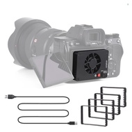 Andoer FS-04B Camera Cooling Fan External Cooling System with 2 Fan Speeds 4pcs Mounting Adapter Pla