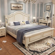 1.8 American Large Bed 1.2m Single Bed Double Bed Storage Master Bed Wedding Bed Mi High Box 2 Solid