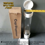 PAPER CONE CUP DISPENSER WHITE plastic CUP holder 9x41 cm