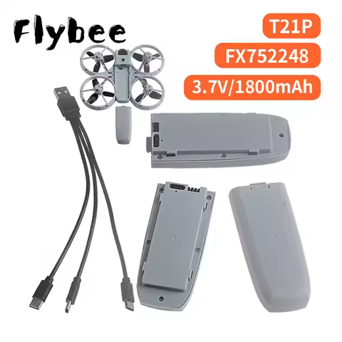 Drone Battery 3.7V 1800mAh Lipo Battery for T21P CS800 PRO RC Drone Quadcopter FX752248 Replacement 