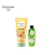 [BUY 1 FREE 1 Shower Scrub 250ml] Ginvera World Spa Honey Olive Body Scrub (200ml) + FREE Green Tea 