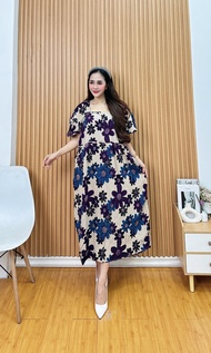 dress terbaru kekinian bahan rayon premium// dress miranda lengan 3/4