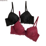 LULUDI BRA by WACOAL WITH THIN FOAM WIRE LB 4702 K80 HALF CUP 1/2 CUP SIZE 32,34,36 a,B,C LACE BH LB