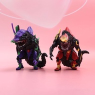 2 Monsters EVA Godzilla Awakening Form Monster Red Lotus Hand Office Doll Toy Model Ornaments