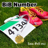 BiB NUMBER | NOMBOR PESERTA Bib | Bip Acara Rentas Desa | Lumba Lari Sekolah Acara Sukan