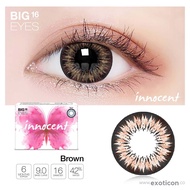 SOFTLENS INNOCENT BY EXOTICON NORMAL & MINUS 0.50 SD 6.00 FREE LENSCASE / BIG EYES DIA 16MM / SOFLEN