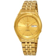 SEIKO 5 Automatic Gold Dial Mens Watch SNKL28.