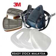 3M 7502 7in1 Reusable and Washable Half Face Silicone Respirator Mask