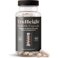 TruHeight 60 Capsules Natural Growth for Ages 5+ Kids & Teens - Ashwagandha & Calcium Supplement