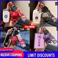 High quality New tpu for BMW key cover Remote key case with key holder fod keychain for BMW F10 F46 