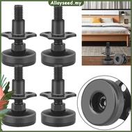 ✥Alloyseed✥【High Quality】 4PCS Adjustable Leveling Feet 3/8in-16 Thread Protective Furniture Legs Fe