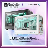 DEEPCOOL CH260 MATX Airflow with Mesh Front Panel Gaming Casing Chassis PC - Addon Fan