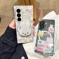 Suitable for Samsung zfold7 Folding Screen Magnetic Phone Case w26w25 Heart Series World zfold6 Supe