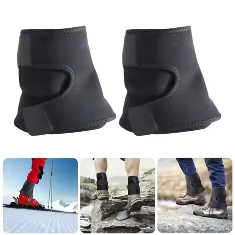 31BE Comfortable Leg Gaiters Waterproofs Hiking Gaiters Adjustable Snow Boot Gaiters