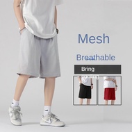 【HEZSTORE】M-5XL Summer Mesh Shorts Men's Loose Casual Ice Silk Quick Drying Shorts Men's Beach Shorts Celana Pendek Lelaki Men Short Pants